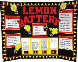 Science Fair Lemon Battery Nice Display Idea Science Fair