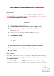 However, those informing the students and staff about official matters, such as admission, change in school. Apartment Association Agm Notice Template Provided By Apnacomplex