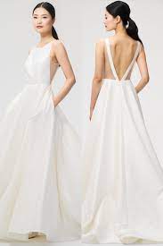 Jenny By Jenny Yoo 2018 Bridal Ashton Gown Chic Modern And Romantic Backless Wedding Dress Plain Wedding Dress Modern Wedding Dress Wedding Dresses
