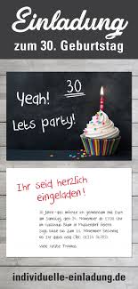 Lets Party 30 Einladung Zum 30 Geburtstag Einladungen Einladungskarten Geburtstag Einladung Geburtstag