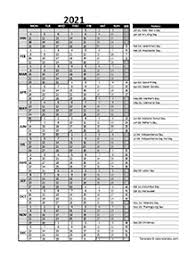 In the week that ended sunday, june 13, there. 2021 Yearly Business Calendar With Week Number Free Printable Templates