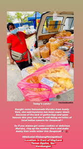 1485, jalan besar, 43300, seri kembangan, selangor, מלזיה, kampung baru seri kembangan הגעת לדף זה כי הוא קרוב לוודאי מחפש: Dharshinee Suresh Kumar On Twitter Let S Help Aunty Vani Smile A Little More Wider This Deepavali Jom Order Your Halal Murukku And Indian Cookies From Her Location Depan Maybank Taman
