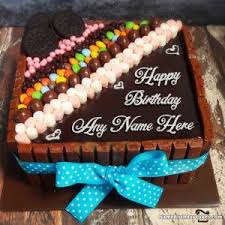 Birthday cake with name edit for brother,butter cream birthday name cake with macaroons, wish you a happy birthday cake with name on it for birthday message with name on heart decorated cake for love, write name on blackcurrant birthday cake for wishes and greetings, blackcurrant. Top Happy Birthday Chocolate Cake With Name