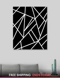 Black And White Canvas Prints From Photos Classic Black White Geo 1 Geometric Decor Art Canvas Print By Anita S Bella S Art Numbered Edition From 59 Curioos Black Canvas Art White Canvas Art Black Canvas Paintings