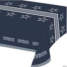 Nfl Dallas Cowboys Plastic Tablecloths 3 Count