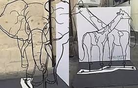 Butsir adalah alat bantu untuk membuat patung terbuat dari kayu dan kawat. Unik Patung Kawat Ini Punya Bentuk Berbeda Jika Dilihat Dari Sisi Lain