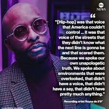 There is a mistake in the text of this quote the quote belongs to another author Hip Hop Has Been Standing Up For Black Lives For Decades 15 Songs And Why They Matter Abc News