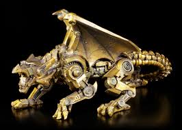 The steampunk dragon statue is a great display piece to keep in your home or office. Steampunk Dragon Figurine Artificial Roar Www Figuren Shop De