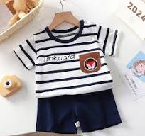 Uxgjfwu Kids Outfit Sets Summer Clothing Sets Cute Pattern Print Round Neck  Shirts Boys and Girls Short Sleeve Shirts Shorts 2-Piece Set
