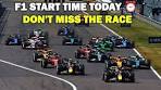 F1 Start Time Today: Full Schedule, Qualifying & Race ... - YouTube