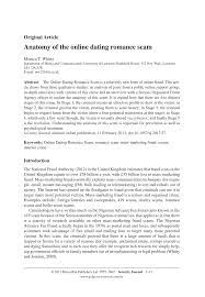 You will also learn about the 419 military format and the military format letter. Pdf Anatomy Of The Online Dating Romance Scam