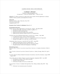 Music teacher resume sample and required skills to create your resume to apply for the music teacher job you want. Free 8 Sample Teacher Resume Templates In Pdf Ms Word