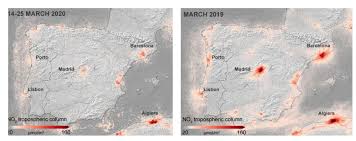 Map Spain S Coronavirus Lockdown Brings Dramatic Drop In Pollution The Local