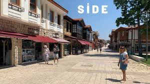 It includes the modern resort town and the ruins of the ancient city of side,. Antalya Manavgat Side Carsisi Side Nin Carsisinda Apollon Tapinagina Kadar Yurudum Side Manavgat Youtube