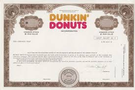 Ask for gift cards instead of regular gifts. Shop Dunkin Donuts Exxon Mobile Stock Certificates Buy One Share Of Dunkin Donuts Exxon Mobile