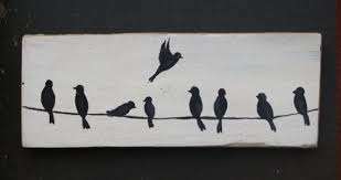 Easy Birds On A Wire Painting Your Place To Buy And Sell All Things Handmade Bird Art Art Painting