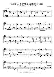 Green Day Wake Me Up When September Ends Fingerstyle Wake Me Up When September Ends By Green Day When September Ends Digital Sheet Music Wake Me