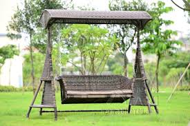 2 Person Wicker Garden Swing Chair Outdoor Hammock Patio Leisure Cover Seat Bench With Cushion In Swing Chair Garden Cheap Patio Furniture Swing Chair Outdoor