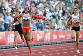 She competed on the 100 meters, where she finished up in the second position with a time frame of 11.22 seconds. Gabby Thomas Wins Women S 200 Final In Record Breaking Fashion At U S Olympic Trials