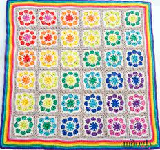 Magic Rainbow Baby Blanket Free Crochet Pattern