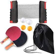 I love ping pong, but i don't have a ping pong table, so this is perfect for me. All In One Ping Pong Set Includes Ping Pong Net For Any Table 2 Ping Pong Paddles Rackets 4 Star White Ping Pong Balls Premium Storage Case Portable Table Tennis Set Buy Online In Botswana