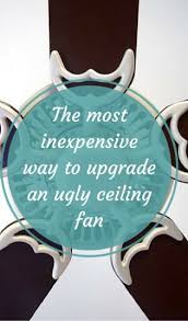 Updating A Ceiling Fan With Spray Paint Ceiling Fan Makeover Ceiling Fan Diy Diy Ceiling