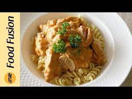 Chicken Stroganoff Recipe By Food Fusion Youtube Beef Recipes Chicken Stroganoff Fusion Food