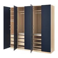 Pax Kledingkast Wit Gelazuurd Eikeneffect Hamnas Zwartblauw 250x60x236 Cm Pax Wardrobe Ikea Pax Wardrobe Ikea