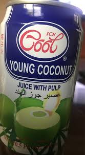 Eqgs hainan yeshu the original coconut milk drink 245ml in can. Ice Cool Young Coconut Juice Can