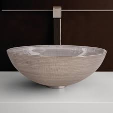 In a shared bathroom, two glass vessel sinks are a great way to assure the personal space and comfort that two people need in their daily ritual. Luxury Small Bathroom Sinks Perigold