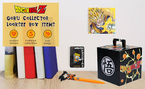 Find dragon ball with free shipping, fast delivery and free return online on aliexpress! Amazon Com Just Funky Dragon Ball Z Goku Collector Looksee Box Items Geeky Gift Box 5 Themed Toy Collectibles Toys Games