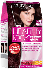 Dyeing your hair red can be tricky because red is a difficult shade to achieve. L Oreal Paris Healthy Look Vibrant Dark Auburn Creme Gloss Color Hair Dye 4rr Shop L Oreal Paris Healthy Look Vibrant Dark Auburn Creme Gloss Color Hair Dye 4rr Shop L Oreal Paris