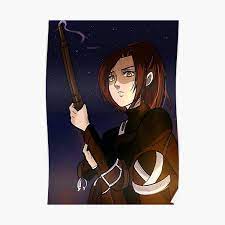 In attack on titan's chapter 105, sasha is being evacuated from marley alongside her squadmates on an airship. Sasha Braus Posters Redbubble