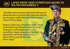 Titah diraja yang dipertuan agong sempena majlis sambutan maulidur rasul saw peringkat kebangsaan 1441h. Bernama Lafaz Ikrar Yang Di Pertuan Agong Xv Sultan Muhammad V