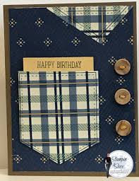 Homemade Birthday Cards For Guys Easy Quick Masculine Birthday Card Using Stampin Up Products Birthday Cards For Men Cards Handmade Birthday Cards Diy