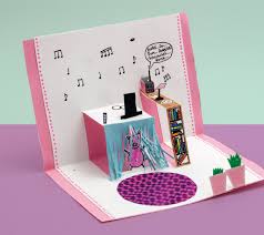 Hat man keine karte, kann man sich diese einfach selber aus papier machen. Pop Up Karte Basteln Anleitung Video Geolino