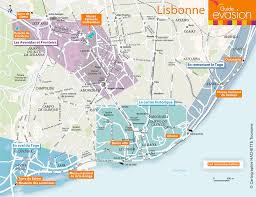 Capitale, sièges diplomatiques ou consulaires. Carte De Lisbonne Le Blog Evasion