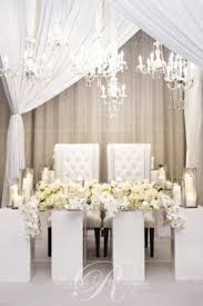Winter White Orchid Wedding Reception Modwedding Wedding Reception Chairs Head Table Wedding Wedding Decorations