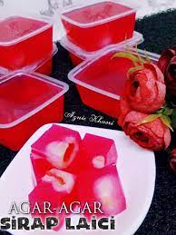 Rahsia resepi puding mawar agar agar sedap mudah❤rose pudding easy. Agar Agar Sirap Laici Bahan 20g Resepi Aneka Puding Facebook