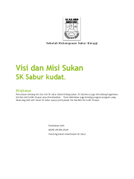 Visi itu what be believe we can be yang dimana visi merupakan suatu gambaran tentang masa depan, mau jadi apa nanti sedangkan misi yaitu what be believe we can do misi ialah apa saja yang dapat dilakukan untuk mencapai visi tadi, seperti yang sudah dijelaskan. Cover Misi Sukan