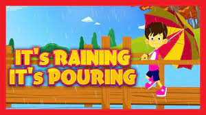 The old man is snoring. It S Raining It S Pouring Nursery Rhyme With Lyrics Youtube