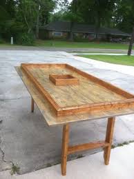 Folding Crawfish Table With Moveable Trash Can Hole Crawfish Boil Party Crawfish Boil Crawfish Party