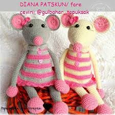 Amigurumi Fare Tarifi Amigurumi Fareler Oyuncak