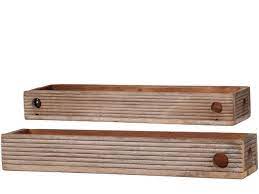 Knage med 2 kroge medfølger ikke skal købes seperat. Grimaud Holztablett Unika 2er Set Von Chic Antique Gunstig Bestellen Skandeko