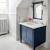 Small Blue And White Bathroom