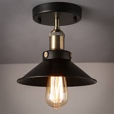 Industrial Pendant Light E26 Base Vintage Hanging Pendant Lights Retro Pendant Light Fixture Home Kitchen Lighting Walmart Com Walmart Com