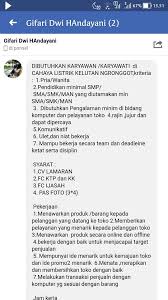 Temukan info lowongan pekerjaan menarik dan terbaru februari 2021 di nganjuk hanya di jobs.id. Lowongan Kerja Nganjuk Hari Ini