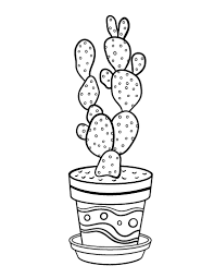 Super coloring free printable coloring pages for kids coloring sheets free colouring book illustrations printable pictures clipart black and white pictures line art. Free Cactus Coloring Page
