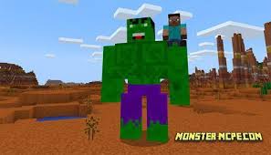 This minecraft mod for the famous superhero superman will allow you to fly around the world of minecraft pe and destroy enemies with powerful laser shots from your eyes. Hulk Addon Minecraft Pe Addons Mod