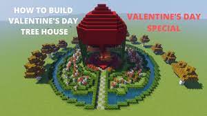 Amazon's choice for minecraft valentines. Minecraft How To Build A Valentines Day Tree House Garden For Your Lover Valentine S Day Special Youtube